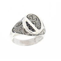 Ring Zancan Man Gotik in Silver Spinello EXA151-21 - EXA151-21